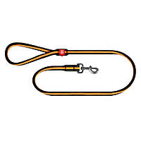 Поводок-шнур для собак нейлоновый WAUDOG Nylon, амортизирующий, XS, Д 12 мм, Дл 122-130 см