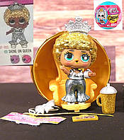 Игровой набор с куклой Shine queen on LOL Surprise! серии Queens" Королевы" кукла лол