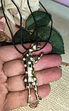 Елегантний кулон на шнурі "Леопард", фото 3