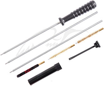 Набор MEGAline для чистки  нарезного оружия кал 5.45. Сталь в оплетке. 1/8