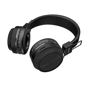 Навушники безпровідні накладні з мікрофоном Hoco W25 Promise Чорний (W25/black), фото 3