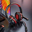 Навушники ігрові накладні з мікрофоном Hoco W103 Magic Tour Gaming Чорний/ Червоний (W103red), фото 7