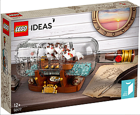 Конструктор Lego Ideas Корабель у пляшці 962 деталі (92177)