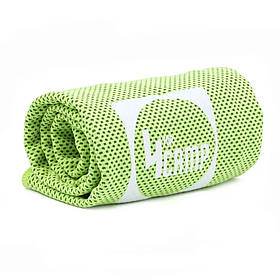 Охолоджувальний рушник для фітнесу та спорту 4CAMP з мікрофібри CT01 зелений 100*30см.