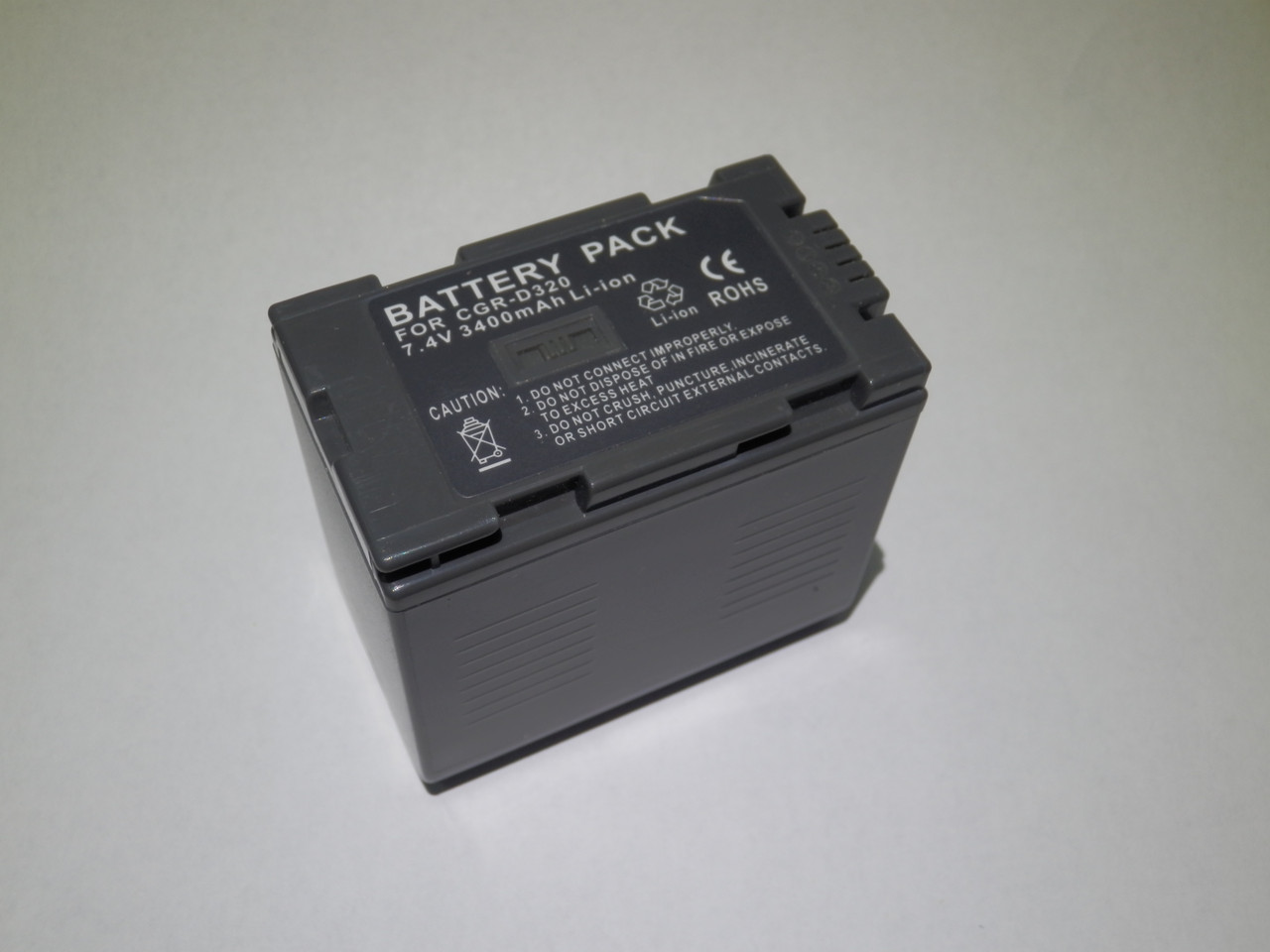 Акумулятор до відеокамери тм"MastAK" Panasonic CGP-D320/CGA-D28 7,4 V 3Ah Li-ion, фото 1