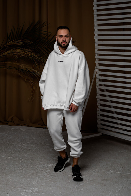 Худі від Intruder BOWL білого кольору з капюшоном, фото 1