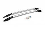 Рейлінги OmsaLine Solid (2 шт, сірі) для Toyota Hilux 2015- рр, фото 3