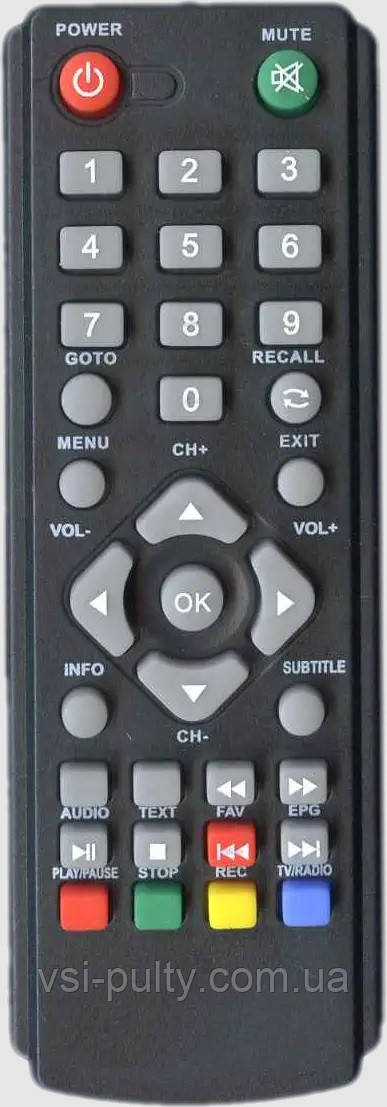 Пульт для Т2 тюнера FUSION DTR-01, цена 120 грн — Prom.ua (ID#1689939647)