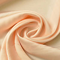 Ткань плательная атлас шелк Vanessa нежный персик