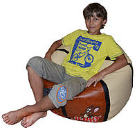 Кресло мяч бескаркасный пуф с именем для детей, цены в описании