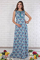 Довгий сарафан для вагітних Adele DR-26.091, морська хвиля, розмір М-46