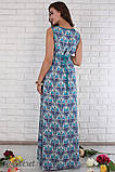 Довгий сарафан для вагітних Adele DR-26.091, морська хвиля, розмір М-46, фото 4