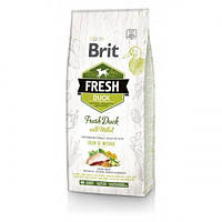 Brit Fresh Duck/Millet Active Run & Work 12 кг утка,пшено для взрослых собак