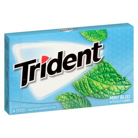 Жувальна гумка Trident Mint Bliss М'ятне блаженство (14 пластинок)