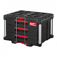 Ящик Milwaukee Packout Drawer Box с 3-мя выдвижными отсеками 4932472130