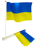 Флажок "Україна" 14х21см. (780010) с палочкой