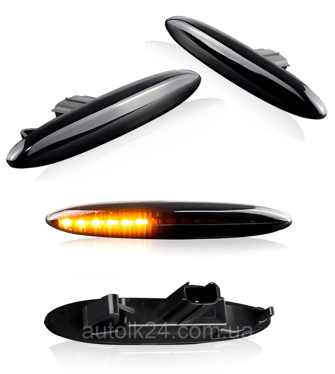 Світлодіодні повторювачі поворотів Toyota Camry 40, CROWN, Highlander (Динамічні), фото 1