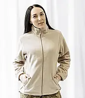 Кофта флисовая женская теплая песочного цвета Grehori Textile М