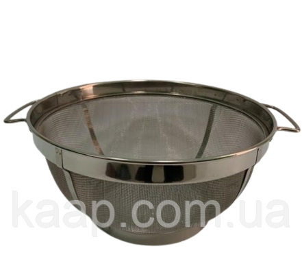 Сито-дуршлаг усиленное кухонное 26 см "Basket" из нержавеющей стали - фото 1 - id-p1637718564