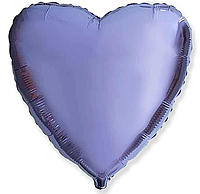 Шар Фольгированный Сердце 18" Лиловое 45 см Flexmetal (Испания)