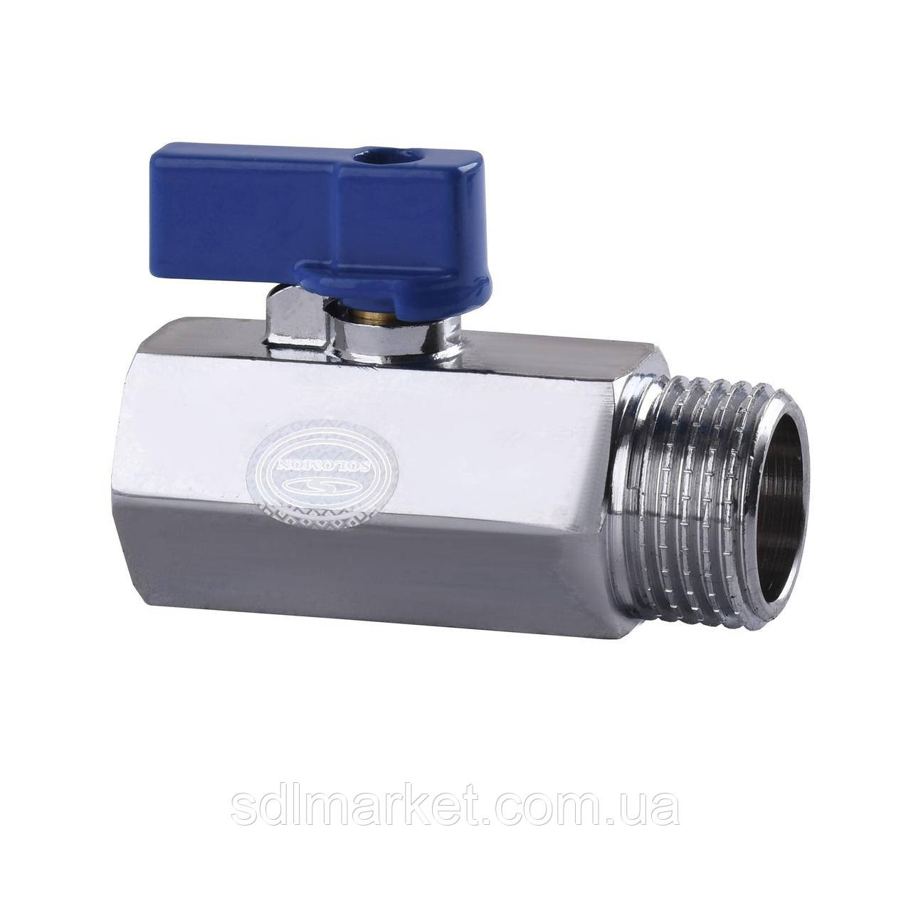 Кран кульковий міні SOLOMON 1/2" НВ NV-3025, фото 1