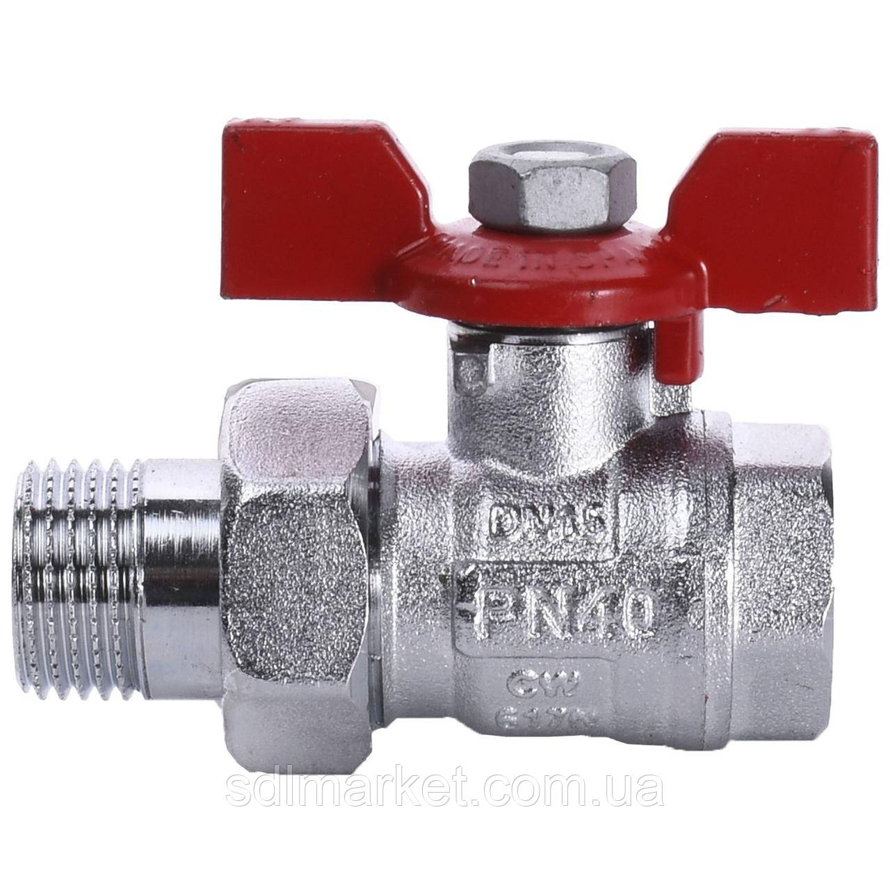 Кран кульовий прямої з американкою ARCO 1/2" TURIA 0117208