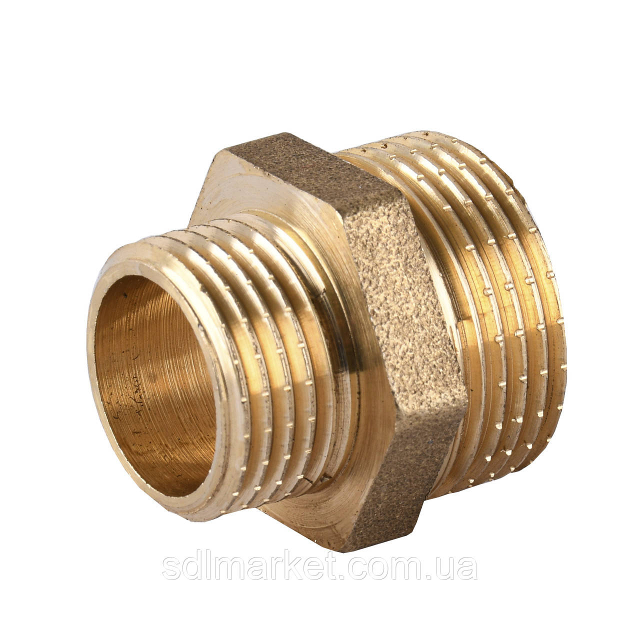 Ніппель латунь 1 1 1 1 1 1/2 х 3/4 Наручна-наручна А0521А