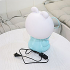 Настільна лампа-нічник FASHION LAMP (блакитний, жовтий, рожевий)  ⁇  Нічник у формі кролика, фото 8