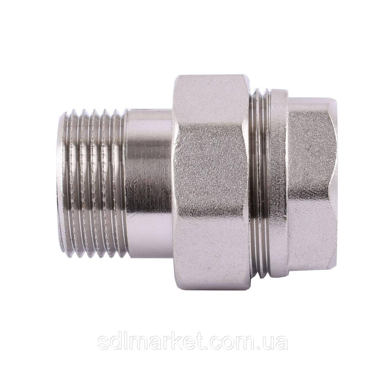 Сгон американка пряма PROFESSIONAL 3/4"НИКЕЛЬ QP160