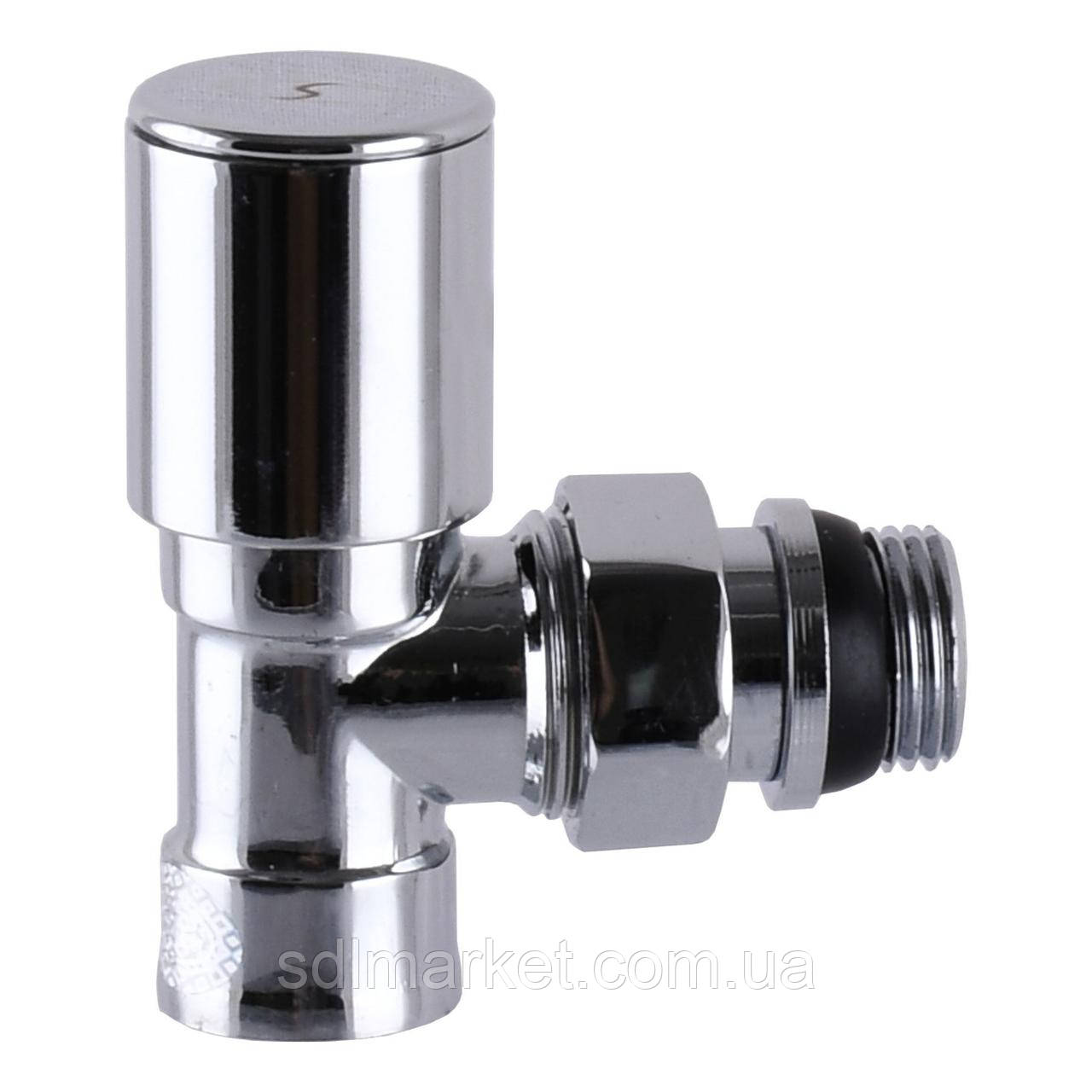 Кран вентильний кутовою з американкою SOLOMON 1/2" CHROM 1855 вентиля