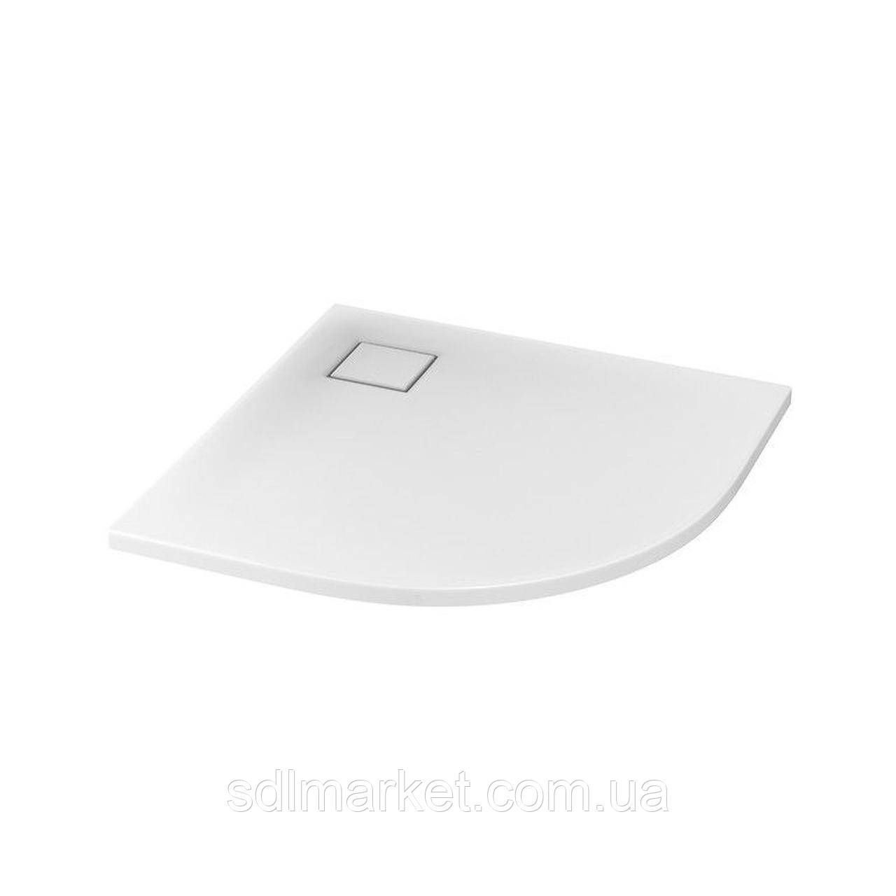 SET B 185 Душевий піддон напівкруглій TAKO SLIM 90X4 + сифон (VIRT)
