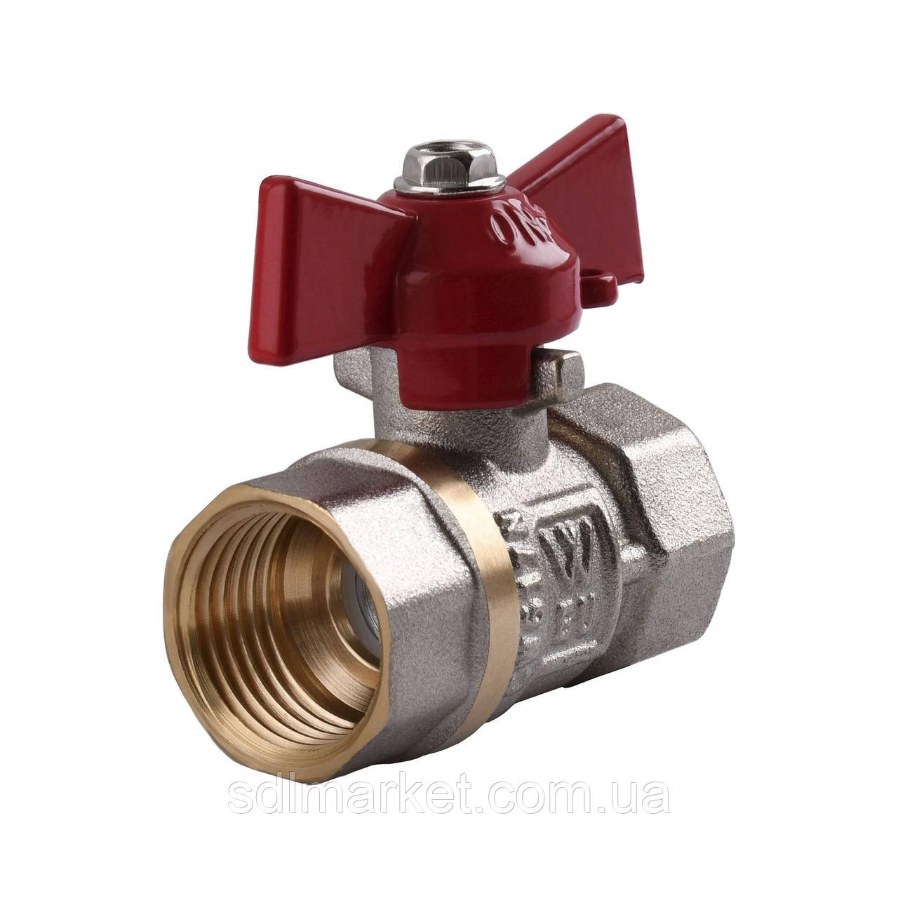 Кран кульковий прямий WATER VALVE 1/2" ВВ КБ NV-V Q001