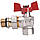 Кран кульковий кутовий з американкою WATERVALVE Q003 1/2" NV124 1/2" BH, фото 3