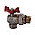 Кран кульковий кутовий з американкою WATERVALVE Q003 3/4" NV344 3/4" BH, фото 3