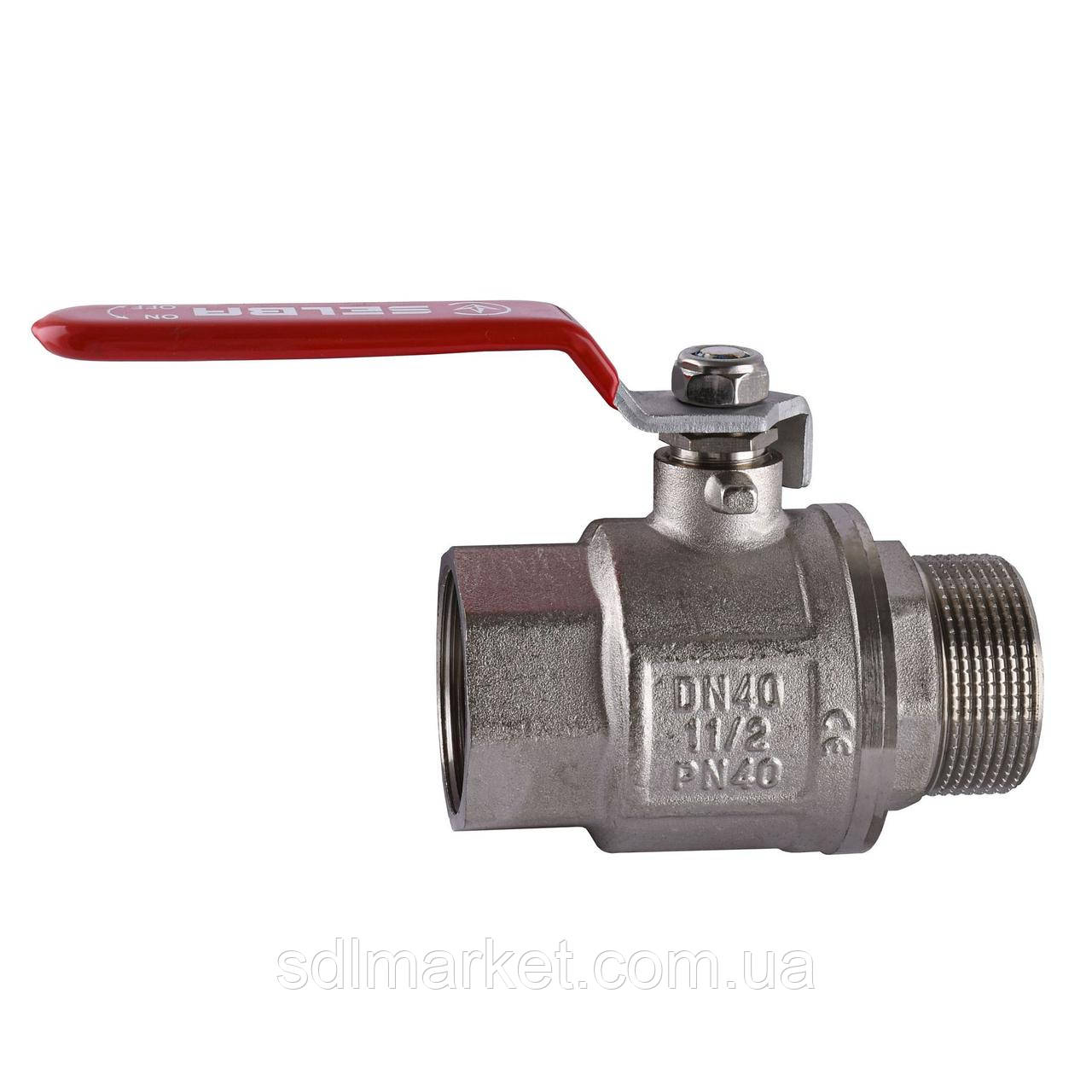 Кран кульковий пряму SELBA 1 1 1 1/2" НВ КР SL1505