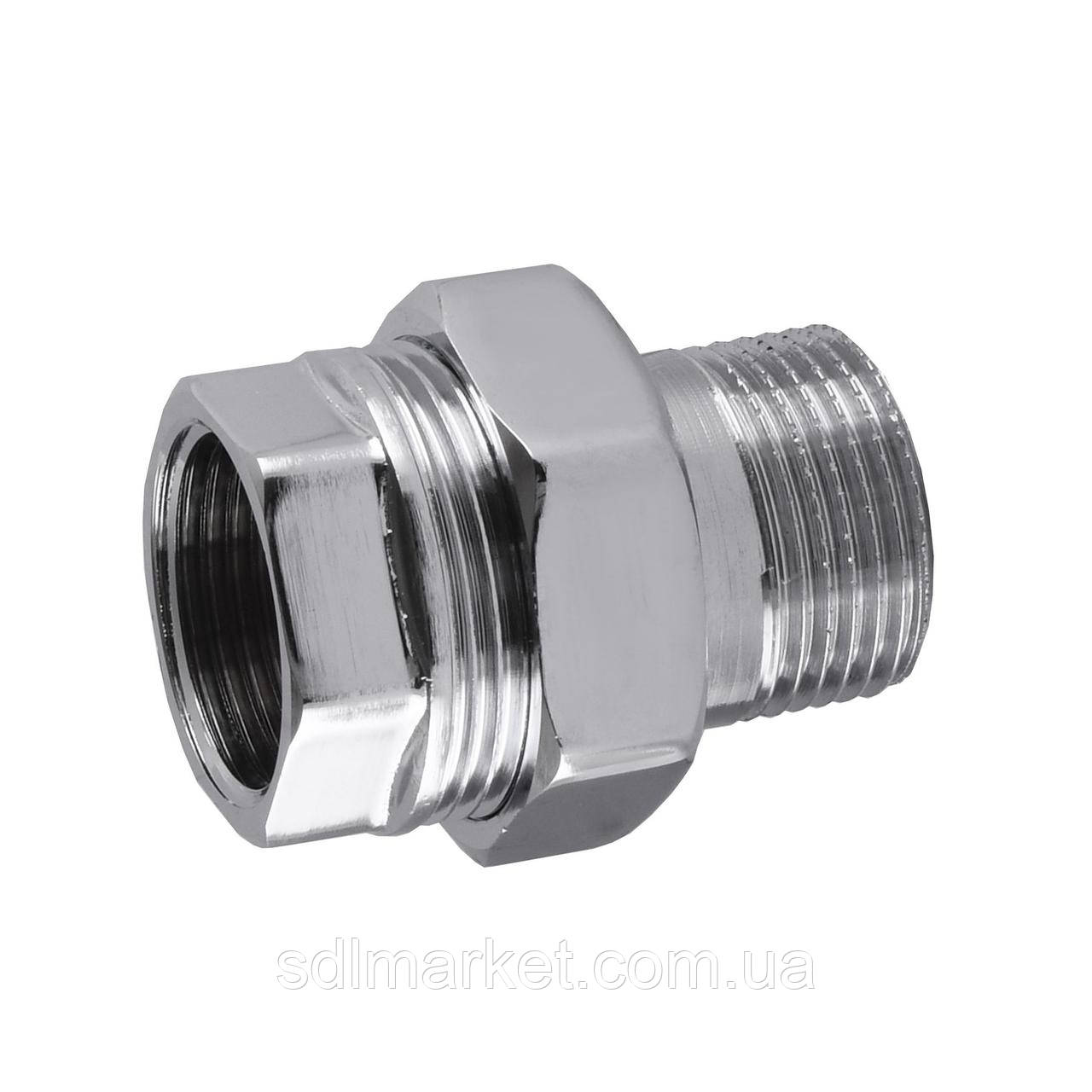 Сгон американка пряма SOLOMON 3/4" CHROM 1620