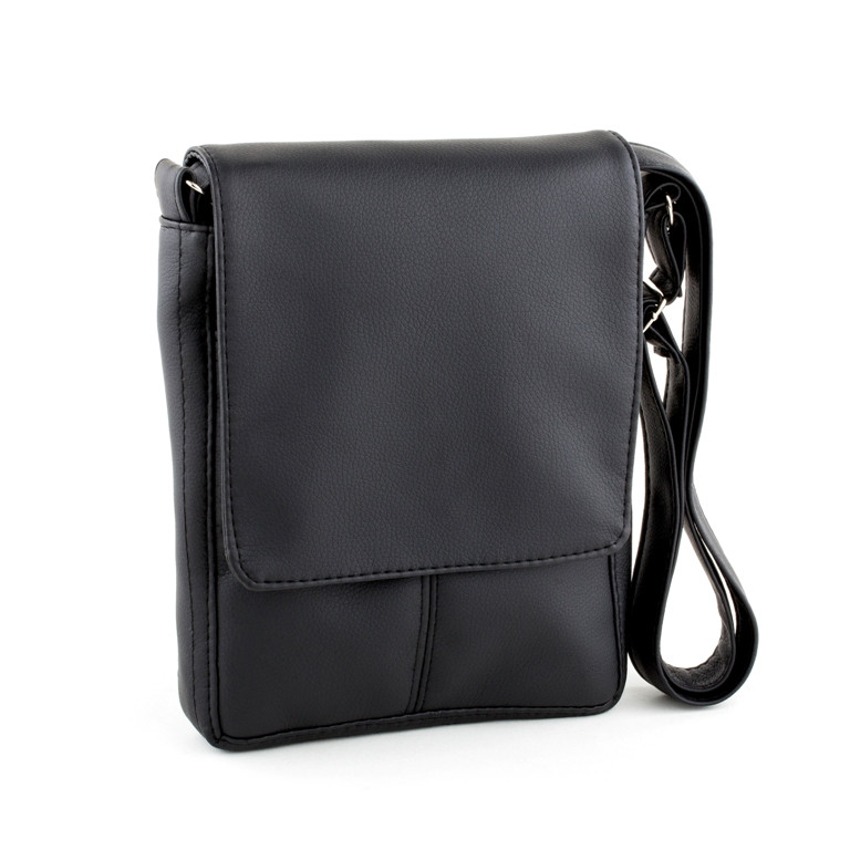 Сумка чоловіча Kotico 200х180х30 мм чорна матова, фото 1