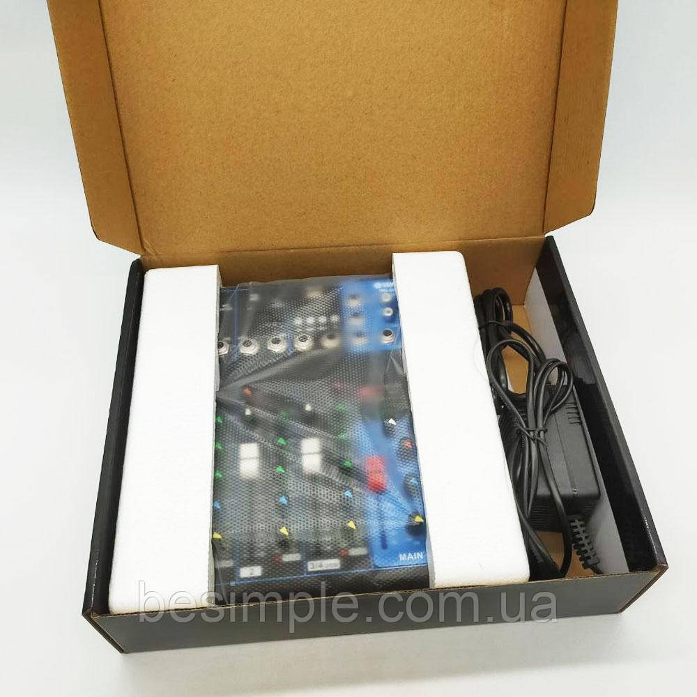 Аудиомикшер Mixer MG 04BT на два канала / Микшерный пульт с Bluetooth / Аудиомикшер - фото 9 - id-p1690010327