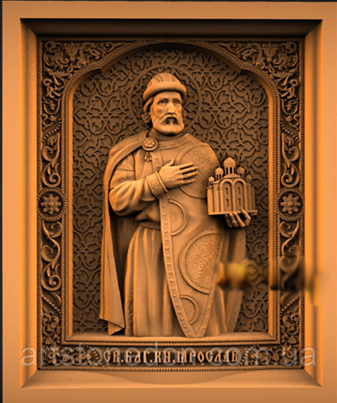 Ікона різьблена Святий Ярослав