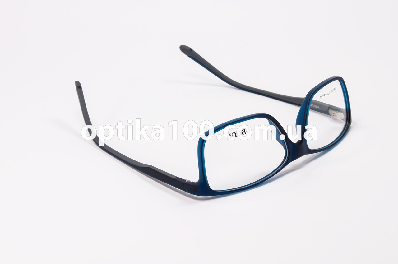 Большая широкая пластиковая оправа для очков. Матовая синяя, черная или ...