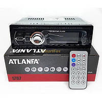 Автомагнитола 1DIN MP3 4x25W - ATLANFA1787  Usb+RGB+Fm+Aux+ пульт RT