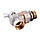 Кран кульковий кутовий з американкою PROFESSIONAL QP004 PN40 3/4" антипротечка БЕЛАЯ БАБОЧКА, фото 4