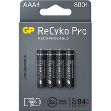 Аккумулятор GP Recyko Pro Ni-MH AAA, 800mAh