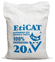 Наполнитель для кошачьего туалета силикагелевый  Eticat (8.4кг) 20.0L ЭКОНОМ