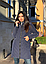 Зимова жіноча куртка тепла стьобана з плащової тканини, розмір 42/44, 46/48 зелений, сірий, синій, електрик, пудра, фото 4