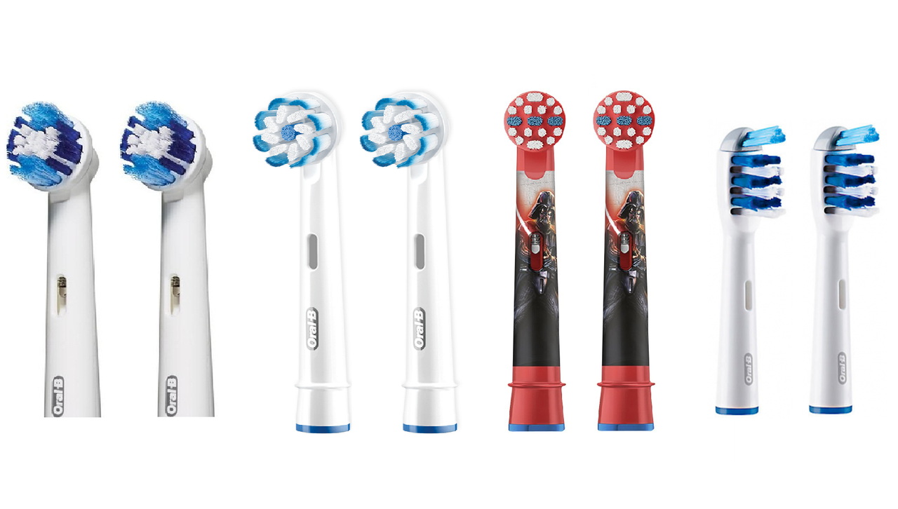 Насадки для зубної щітки ORAL-B 8 шт. (2 шт. Sensitive, 2шт. Precision Clean, 2 шт. Trizone, 2шт. дитячі)