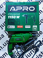 Дриль ударний APRO 1150 Вт., 220-240 V., 3200 обор./хв. № 899057