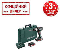 Аккумуляторный шуруповерт Metabo BS 18 L (18 В, 2 А/ч, двухскоростной)