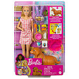 Barbie Newborn Pups HCK75 Лялька Барбі Новонароджені цуценята, фото 10