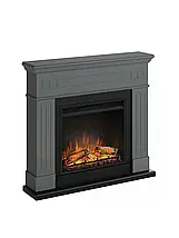 Декоративний підлоговий електрокамін обігрівач з порталом, камінокомплект для квартириTagu Larsen сірий, фото 4